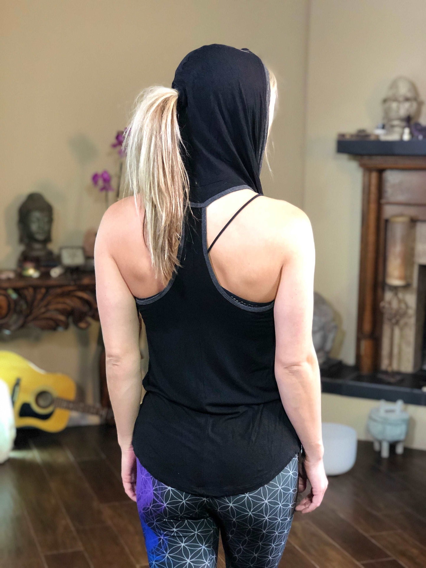 Hoodie Eco-tank with ponytail