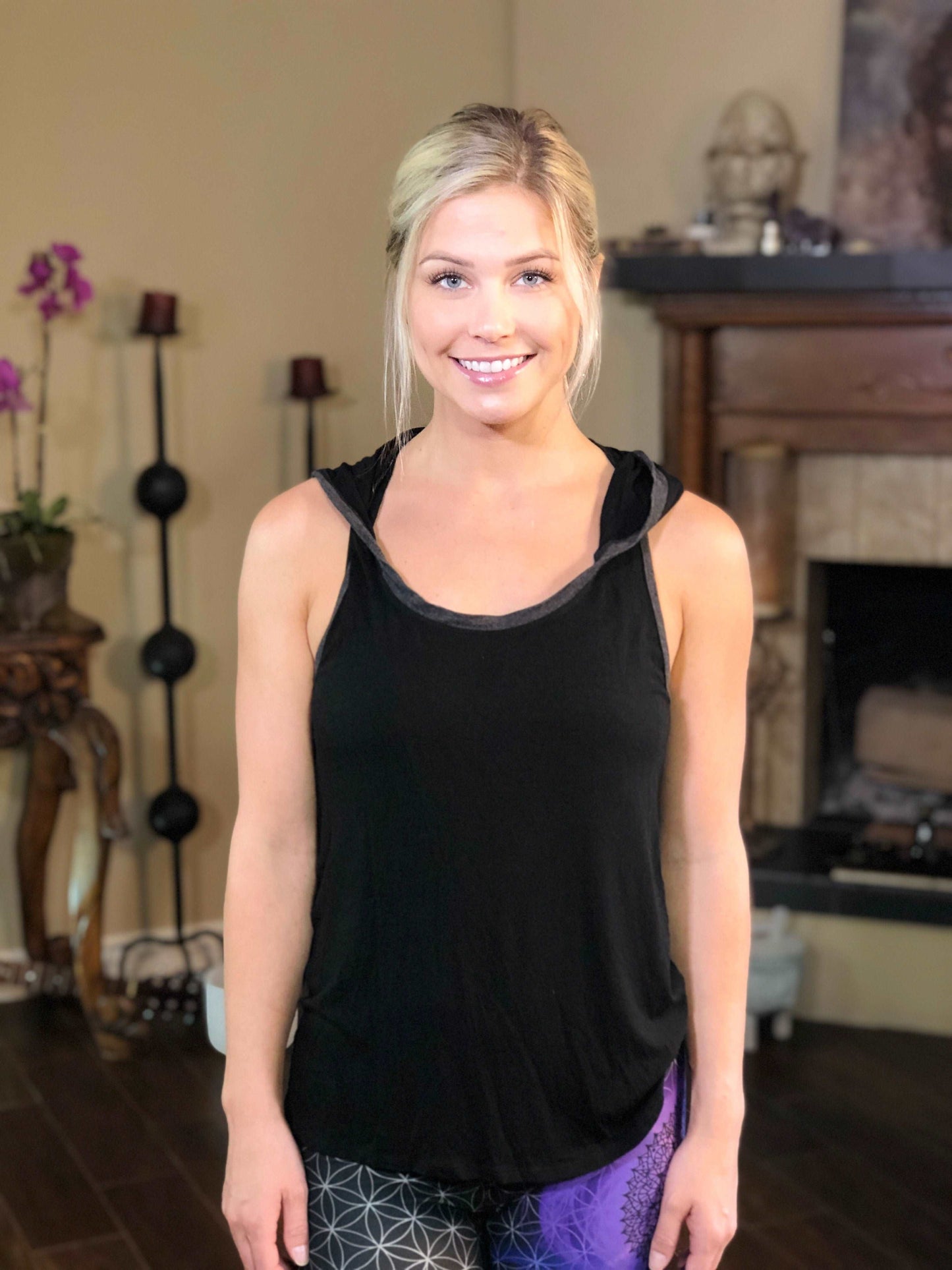 Hoodie Eco-tank with ponytail