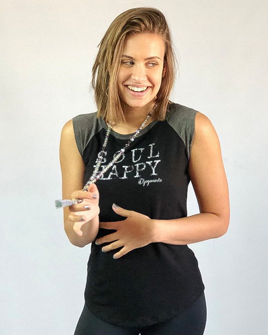 “Soul Happy” Eco-Raglan Tank