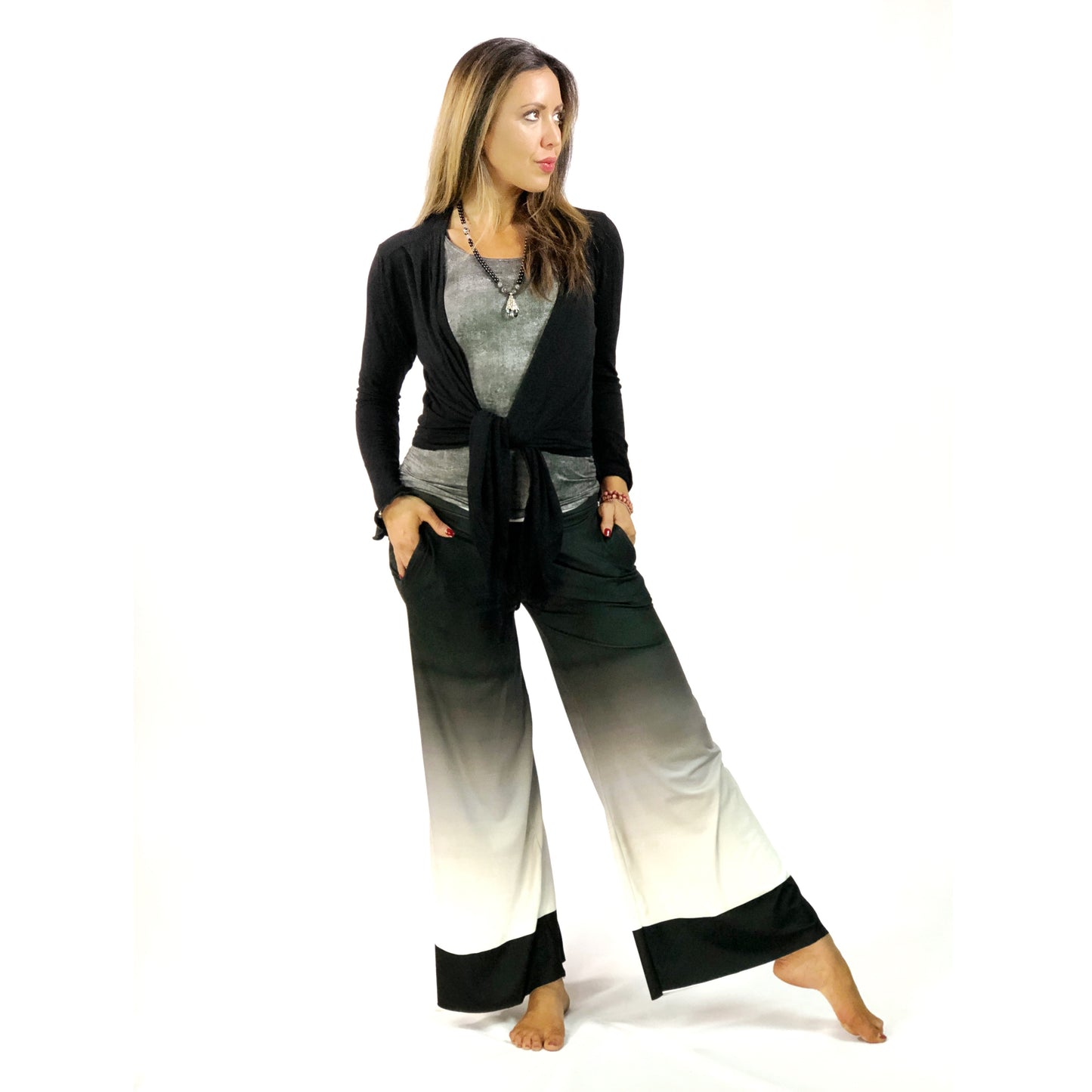 Palazzo Pocket Ombre Pants