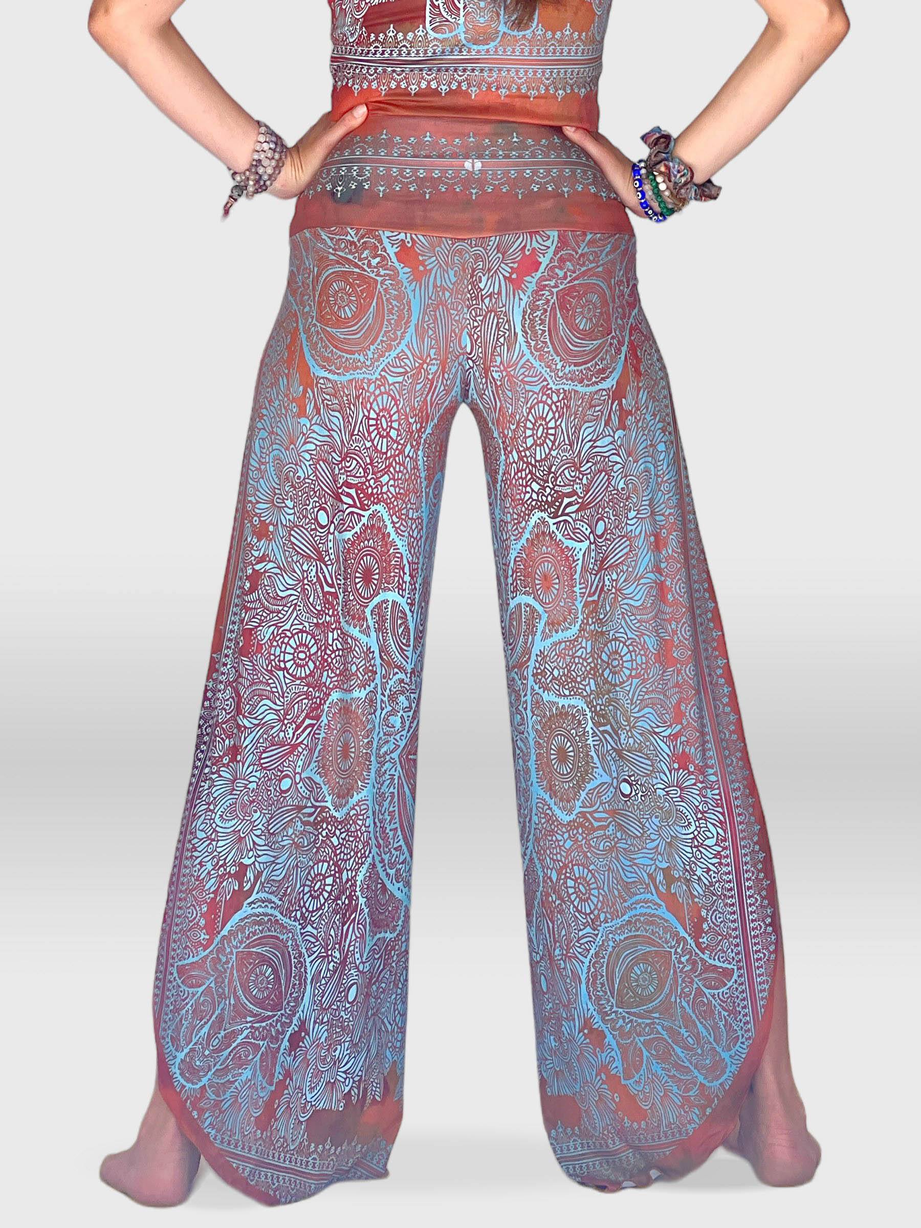 パンツ sahara Wavy Mosaic Stretch Pants sahara Wavy Mosaic Stretch Pants