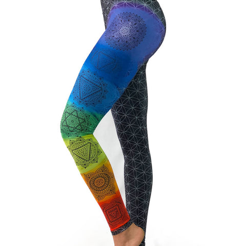 SILVER SEQUENCE Reflective Yoga Pants / Leggings / Resonate Yoga